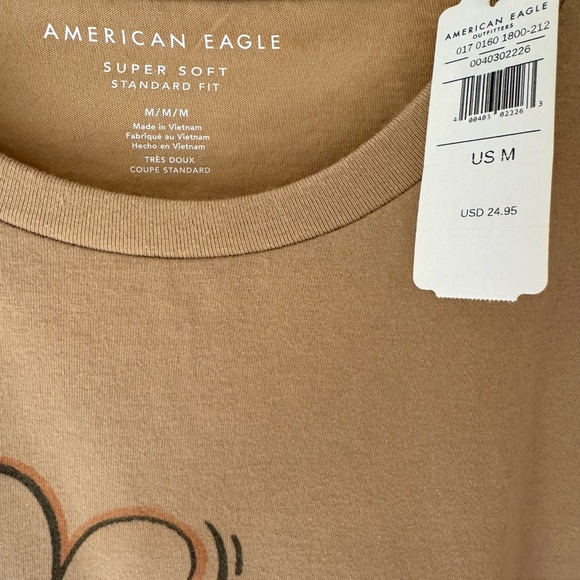 AE Super Soft Smiley Graphic T-Shirt, Women’s Size M - Picture 3 of 5